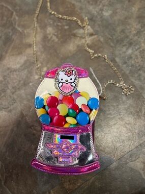 Hello Kitty Gumball Crossbody Purse -OOAK  New Canvas